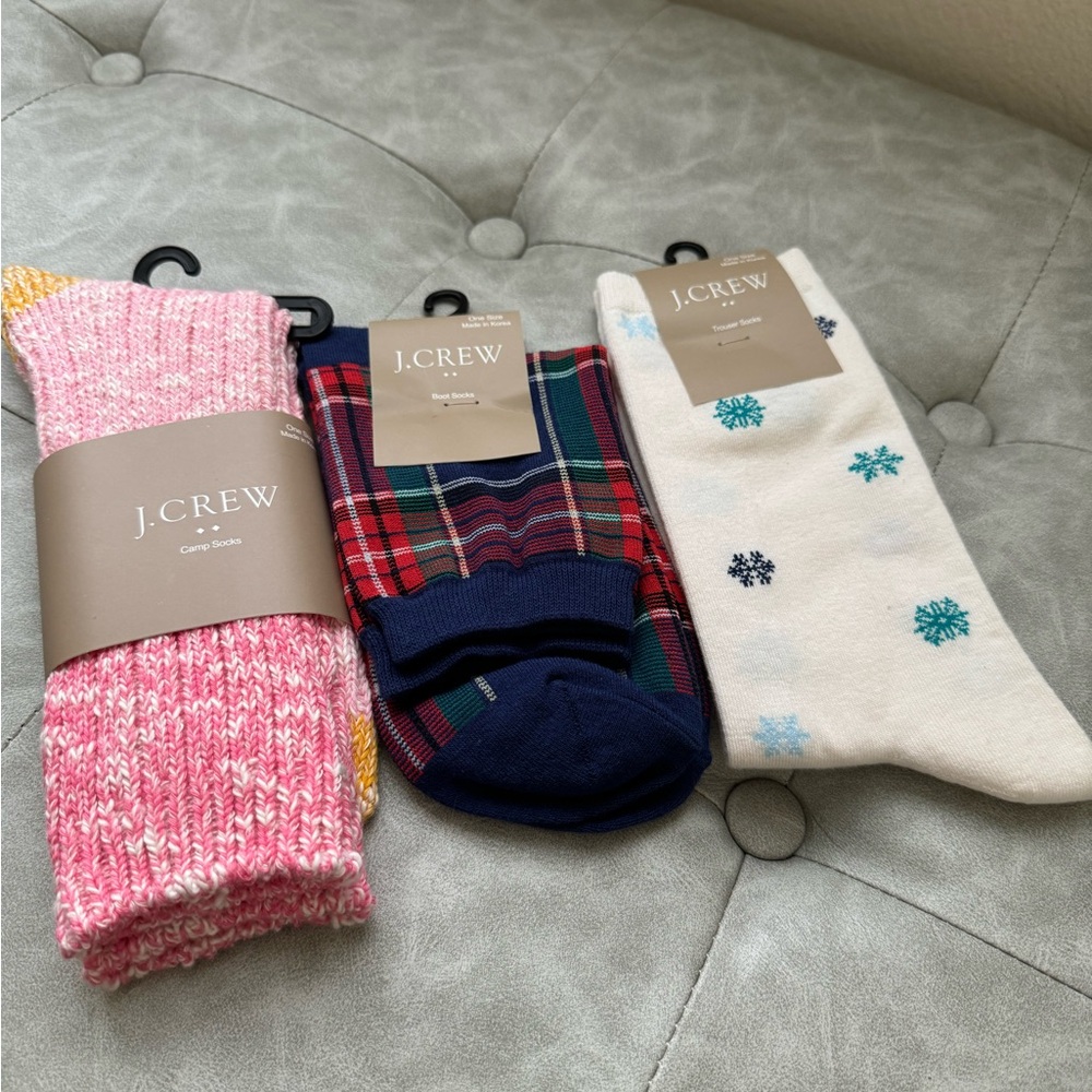25. J.crew 3 Pairs Socks Bundle
